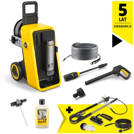 Zestaw Karcher K 7 Comfort Premium + Lanca teleskopowa do czyszczenia elewacji i szyb + Przedłużka węża 10 m + Filtr do wody