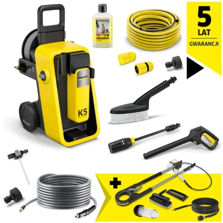 Zestaw Karcher K 5 Comfort Premium Garden + Lanca do czyszczenia elewacji i szyb + Przedłużka węża 10 m + Filtr do wody