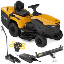 Stiga Estate 384e Akumulatorowy traktor ogrodowy (240 l, 11000 m², Automat) - 2T2210481/ST1