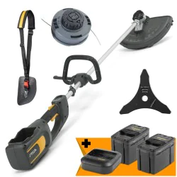 Zestaw Stiga BC 700e + 2x Akumulator 4.0 Ah + Szybka ładowarka