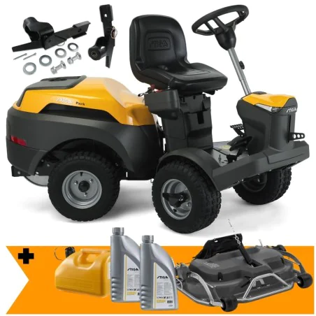 Zestaw Stiga Park 500 W + Agregat tnący Combi 95 Q Plus + Kanister + 2x Olej