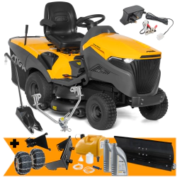 Zestaw Stiga Estate 9102 W + Pług do odśnieżania 100 cm + Łańcuchy + Mocowanie + Kanister + 2x Olej