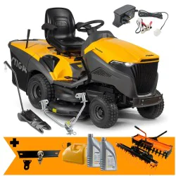 Zestaw Stiga Estate 9122 W + Wertykulator i Aerator + Zaczep + Kanister + 2x Olej