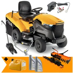 Zestaw Stiga Estate 798 W + Wertykulator i Aerator + Kanister + 2x Olej
