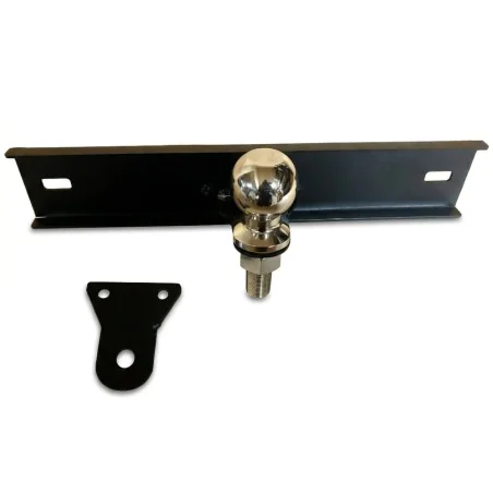 Zaczep hak do traktorka ogrodowego - kulowy i płaski 2w1