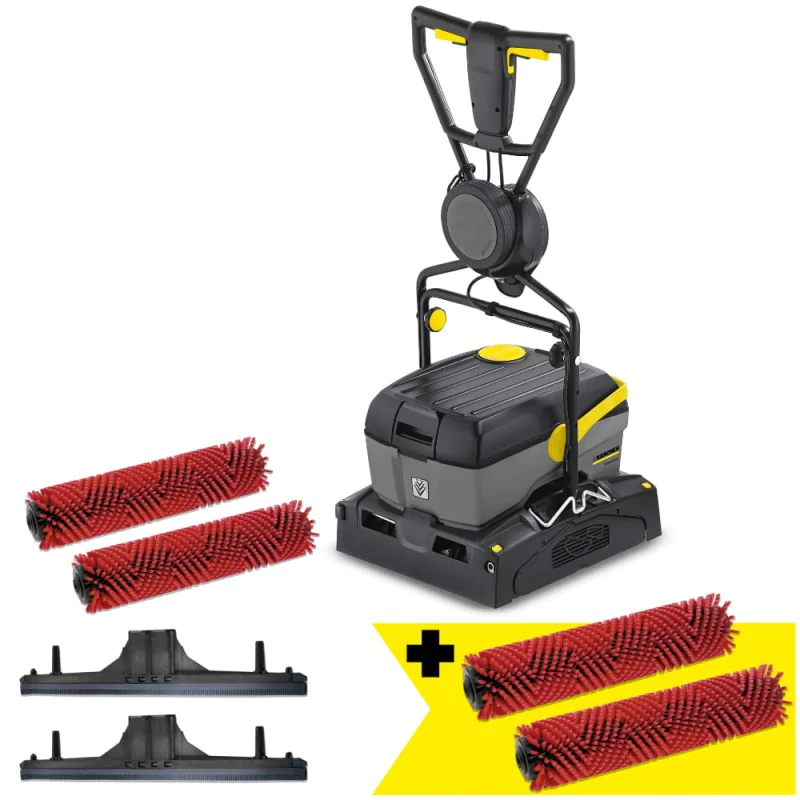 Zestaw Karcher BR 40/10 C Adv + 2x Szczotka walcowa średnio twarda
