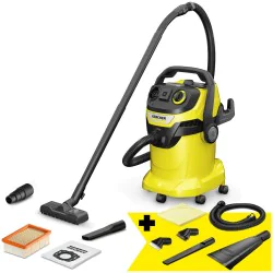 Zestaw Karcher WD 5 P V-25/5/22 + Ssawka samochodowa + Przedłużka węża ssącego 3.5 m