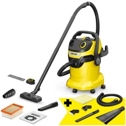 Karcher WD 5 Control 25/5/22 Odkurzacz warsztatowy z pilotem Bluetooth (1200 W, 25 l, 5 m) - 1.628-316.0