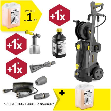 Zestaw Karcher HD 5/15 CX Plus + Turbudysza + Piana alkaliczna RM 838