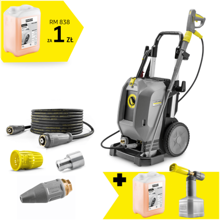 Zestaw Karcher HD 10/25-4 S Plus + Lanca pianowa + Piana alkaliczna RM 838