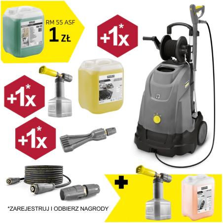 Zestaw Karcher HDS 5/15 UX + Piana alkaliczna RM 838 + Pianownica