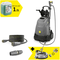Zestaw Karcher HDS 5/15 UX PLUS + Przystawka FR 30 Me + Zestaw dysz do FR