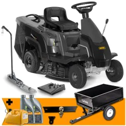 Zestaw Alpina AT2 66 QA + Przyczepka max. 225 kg + Zaczep + Kanister + 2x Olej