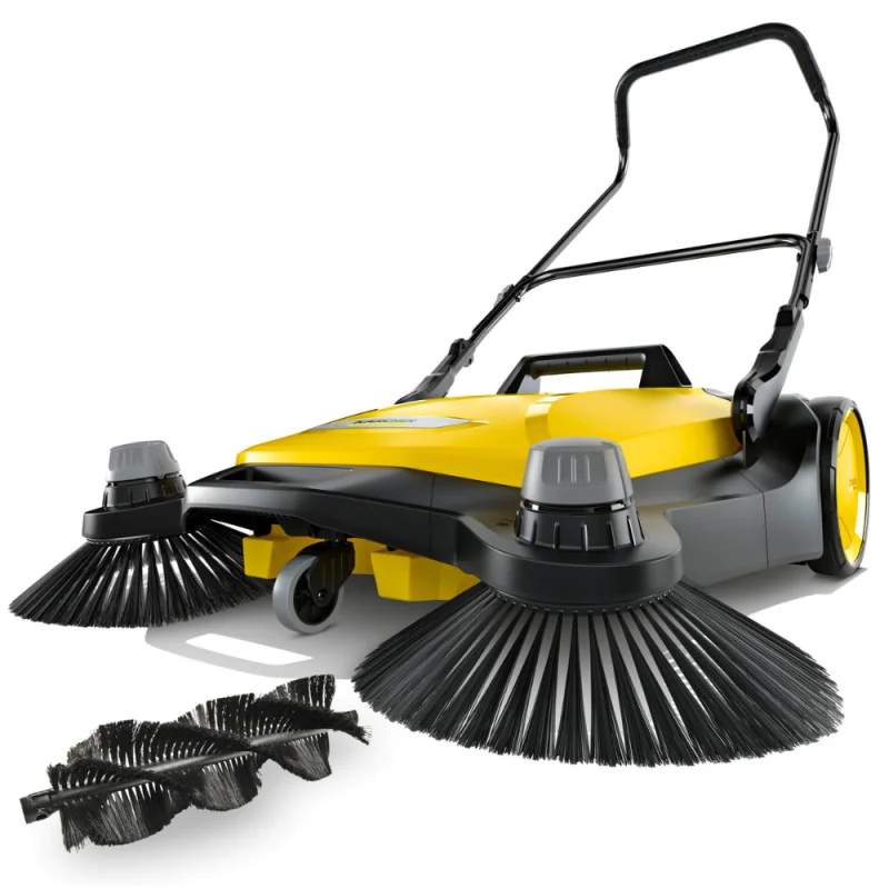 Karcher S 6 Twin Zamiatarka ręczna do kostki, piasku, liści (3000 m²/h, 860 mm, 38 l) - 1.766-460.0