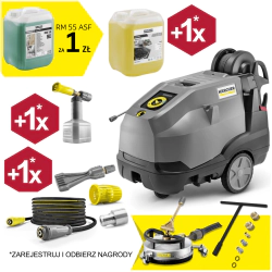 Zestaw Karcher HDS 10/21-4 MXA + Przystawka FRV 30 Me + Zestaw dysz do FRV