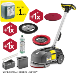 Karcher BD 30/4 C Bp Pack Szorowarka kompaktowa w zestawie z akumulatorem Li-Ion i prostownikiem - 1.783-230.0
