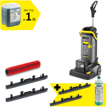 Zestaw Karcher BR 30/4 C + Belka ssąca + Płyn do posadzek