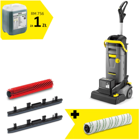 Zestaw Karcher BR 30/4 C + Pad walcowy z mikrofibry