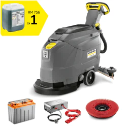 Karcher BD 43/25 C Classic Bp Pack 80Ah Li Szorowarka w zestawie z akumulatorem Li-Ion i prostownikiem - 1.515-408.0