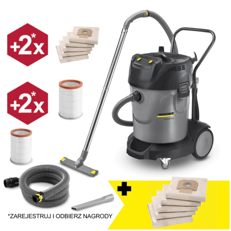 Zestaw Karcher NT 70/2 + Papierowe worki filtracyjne