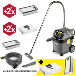 Zestaw Karcher NT 30/1 Ap L + Worki flizelinowe + Płaski filtr do pracy na sucho i mokro