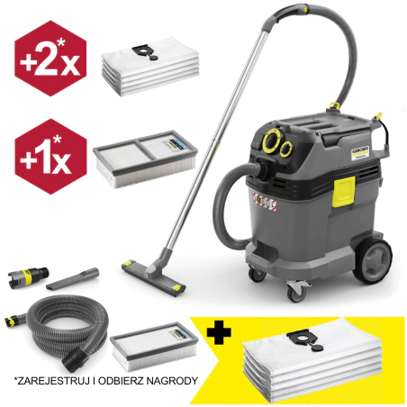 Zestaw Karcher NT 40/1 Tact Te L + Worki flizelinowe