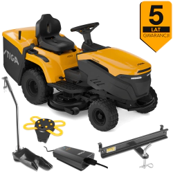 Stiga Estate 384e Akumulatorowy traktor ogrodowy (240 l, 11000 m², Automat) - 2T2210481/ST1