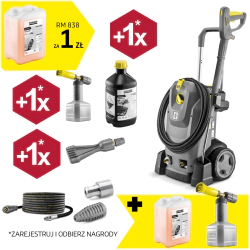 Zestaw Karcher HD 6/15 M Plus + Lanca pianowa + Piana alkaliczna RM 838