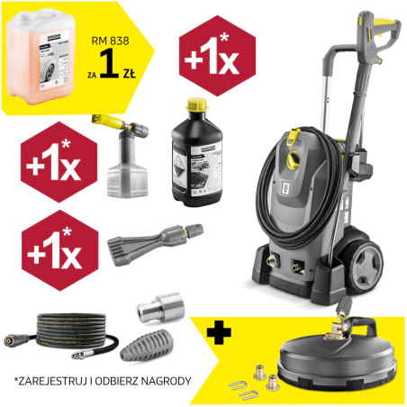 Zestaw Karcher HD 6/15 M Plus + Przystawka FR 30 + Zestaw dysz do FR