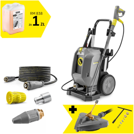 Zestaw Karcher HD 10/25-4 S Plus + Przystawka FRV 30 + Zestaw dysz do FR