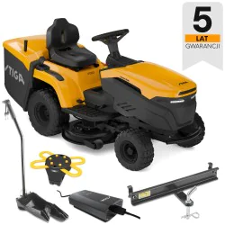 Stiga Estate 384e Akumulatorowy traktor ogrodowy (240 l, 11000 m², Automat) - 2T2210481/ST1