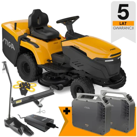 Zestaw Stiga Estate 384e + 2x Akumulator 40 Ah ePower Pro