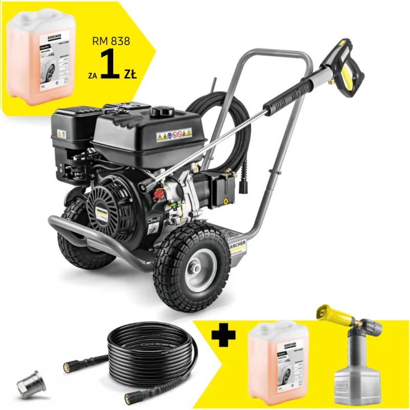 Zestaw Karcher HD 9/25 G Classic + Lanca pianowa + Piana alkaliczna RM 838