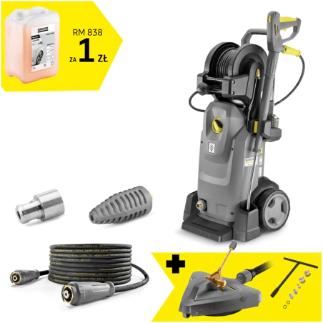 Zestaw Karcher HD 6/15 MXA Plus + Trubodysza + Przystawka FRV 30 + Zestaw dysz do FR