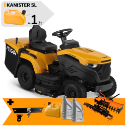 Zestaw Stiga Estate 398 W SE + Wertykulator i Aerator + Hak + Kanister + 2x Olej