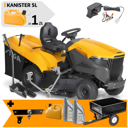 Zestaw Stiga Estate 798 W + Przyczepka max. 225 kg + Kanister + 2x Olej