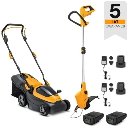 Kosiarka Stiga 136e + Podkaszarka Stiga GT 100e - Gotowy zestaw akumulatorowy - 2B1342068/ST2