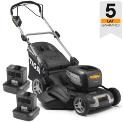 Stiga Combi 50 V AE Kosiarka akumulatorowa w zestawie z 2 akumulatorami i szybkimi ładowarkami (2.20 kW, 48 cm, 70 l) - 29450789