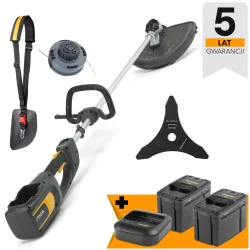 Zestaw Stiga BC 700e + 2x Akumulator 4.0 Ah + Szybka ładowarka