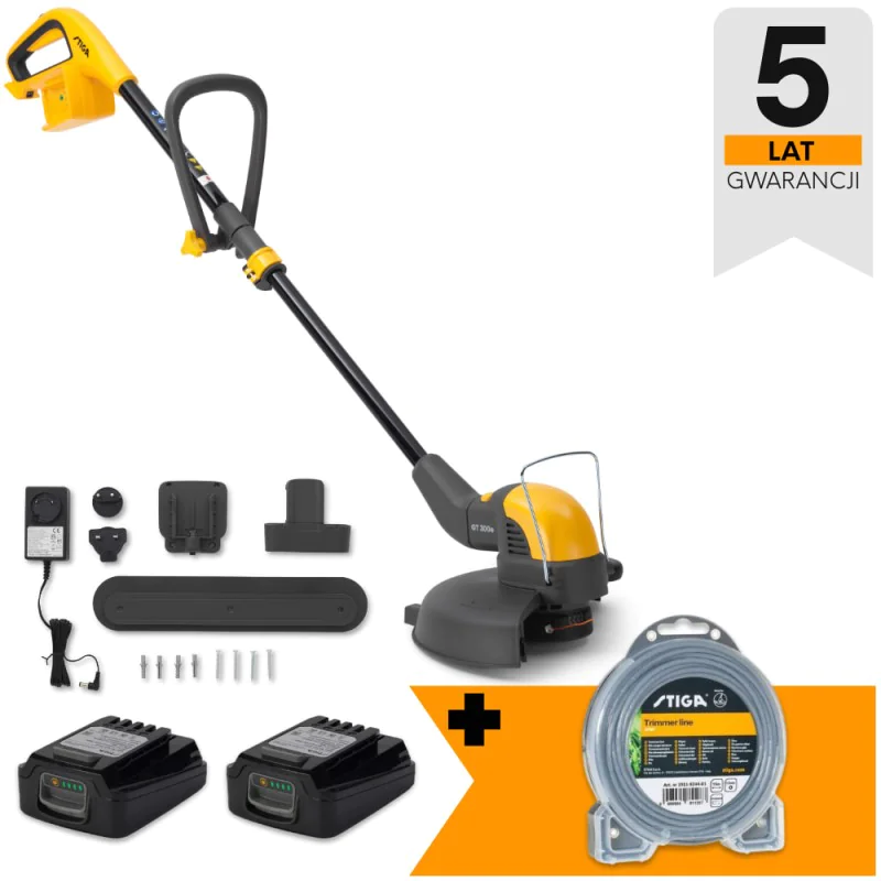 Zestaw Stiga GT 300e + Żyłka okrągła 1.6/15m