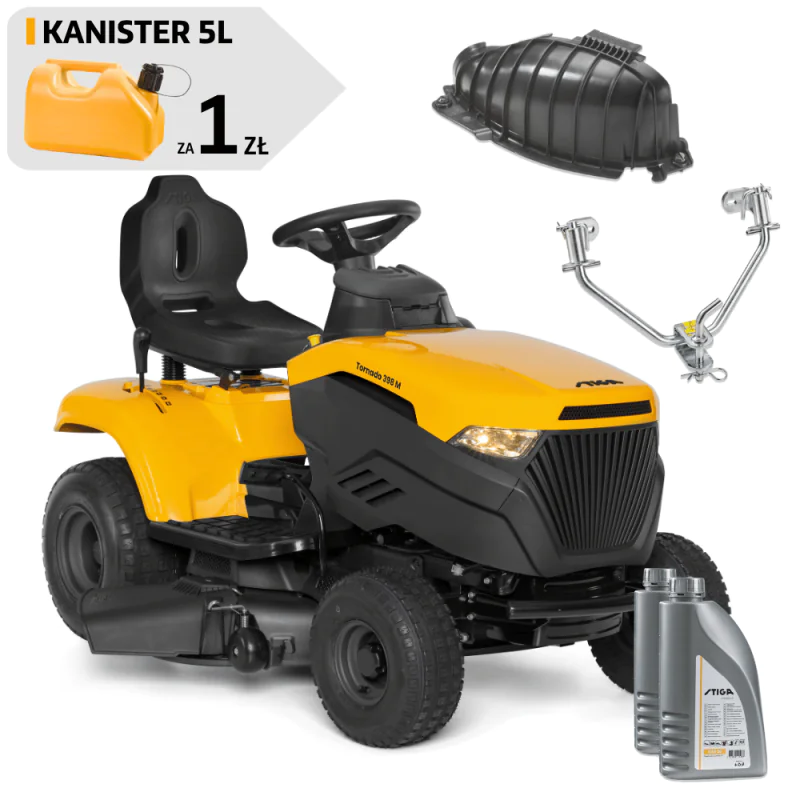 Stiga Tornado 398 M Traktor ogrodowy spalinowy (7.1 kW, 5000 m², Manual) - 2T0510481/ST3