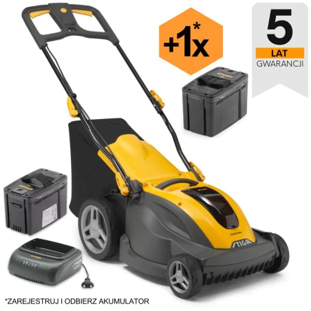 Stiga Combi 344e Kosiarka akumulatorowa w zestawie z akumulatorem i ładowarką (1.30 kW, 42 cm, 50 l) - 294426068/ST2