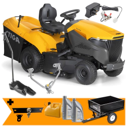 Zestaw Stiga Estate 798 W + Przyczepka max. 225 kg + Kanister + 2x Olej