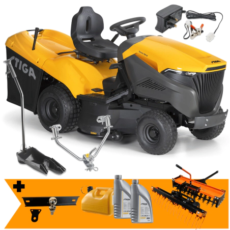 Zestaw Stiga Estate 798 W + Wertykulator i Aerator + Kanister + 2x Olej