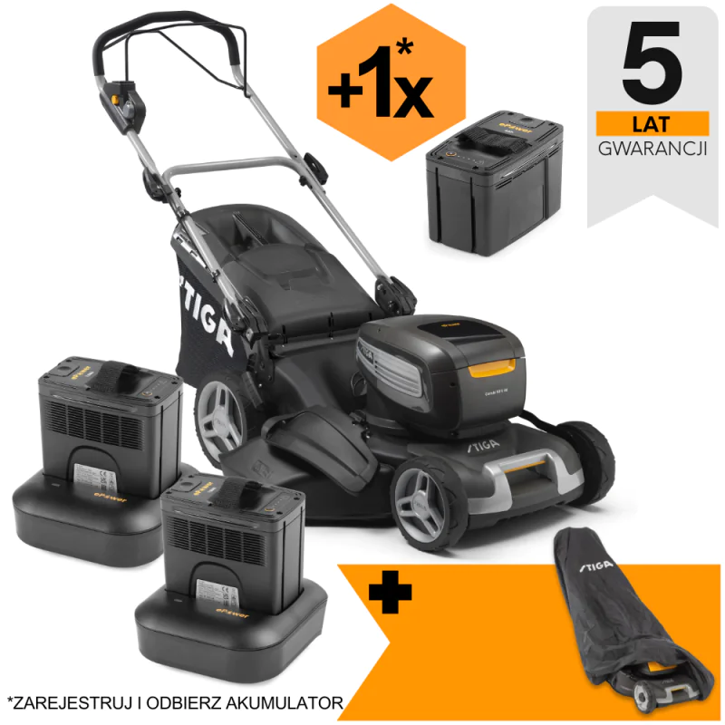 Zestaw Stiga Combi 50 V AE + Pokrowiec ochronny na kosiarkę