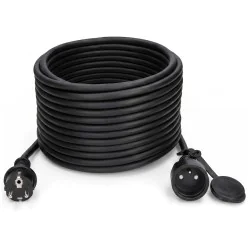 Przedłużacz warsztatowy olejoodporny 20m 16A 250V H07RN-F 3x2,5mm² 3680W Jonex PS-170G IP44 czarny