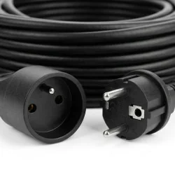 Przedłużacz warsztatowy olejoodporny 20m 16A 250V H07RN-F 3x2,5mm² 3680W Jonex PS-170G IP44 czarny