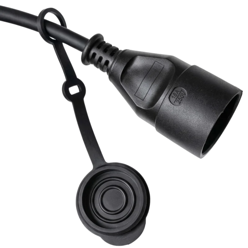 Przedłużacz warsztatowy olejoodporny 20m 16A 250V H07RN-F 3x2,5mm² 3680W Jonex PS-170G IP44 czarny