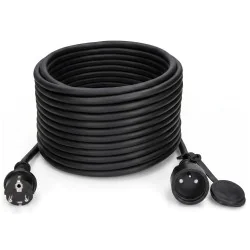 Przedłużacz warsztatowy olejoodporny 20m 16A 250V H07RN-F 3x2,5mm² 3680W Jonex PS-170G IP44 czarny