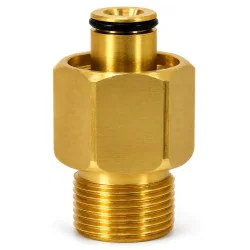 Adapter Quicklink M22M - K-Lock TR22F, mosiądz, 400 bar, 150°C